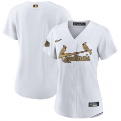 Women St  Louis St.Louis Cardinals Blank 2022 All Star White Stitched Baseball Jersey 