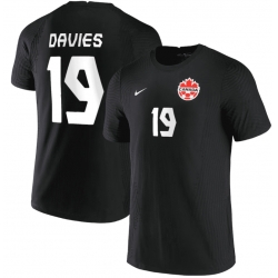 Canada soccer jersey 19 Davies Black