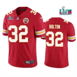 Men Women Youth Toddler Kansas City Chiefs 32 Nick Bolton Red Super Bowl LVII Patch Vapor Untouchable Limited Stitched Jersey