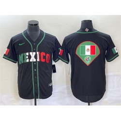 Men Mexico Baseball 2023 Black World Baseball Classic Team Big Logo Stitched Jerseys