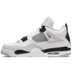 Air Jordan 4 Black White Women Shoes 23K 140