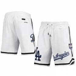 Men Los Angeles Dodgers White Shorts