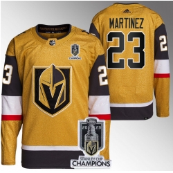 Men Women Youth Vegas Golden Knights #23 Alec Martinez Gold 2023 Stanley Cup Champions Stitched Jersey