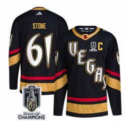 Men Women Youth Vegas Golden Knights #61 Mark Stone Black 2023 Stanley Cup Champions Reverse Retro Stitched Jersey