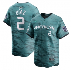 Men Tampa Bay Rays 2 Yandy D EDaz Teal 2023 All Star Cool Base Stitched Baseball Jersey