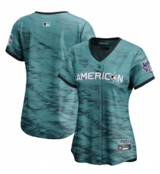 Women Blank 2023 All Star Teal Stitched Baseball Jersey