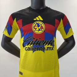 Men Adidas Club America 2025 2026 Yellow Home Soccer Jersey