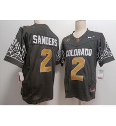 Colorado Buffaloes #2 Shedeur Sanders Black New