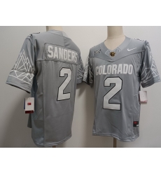 Colorado Buffaloes #2 Shedeur Sanders Gray New