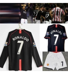 Manchester united Black Long Sleeve Chris Ronaldo #7 jersey