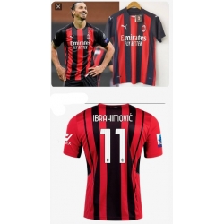 Men Soccer AC Millan IbrhiMovic Soccer Jersey