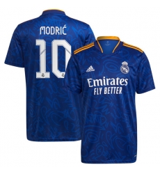 Real Madrid #10 Modric Blue Soccer Jersey