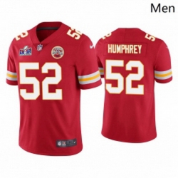 Men Kansas City Chiefs 52 Creed Humphrey Red Vapor Untouchable Limited Stitched Football 2024 Super Bowl LVIII Jersey