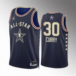 Men 2024 All Star 30 Stephen Curry Navy Stitched Basketball Jersey