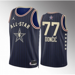 Men 2024 All Star 77 Luka Don u010Di u0107 Navy Stitched Basketball Jersey