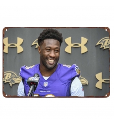 Baltimore Ravens Aluminum Sign 12x8 Inch Roquan Smith 001