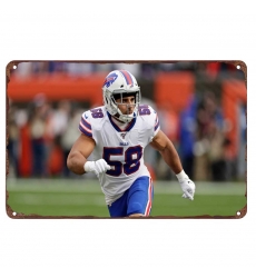 Buffalo Bills Aluminum Sign 12x8 Inch Matt Milano 002