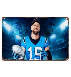 Carolina Panthers Aluminum Sign 12x8 Inch Adam Thielen 002