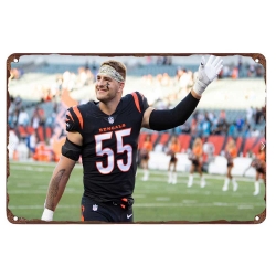 Cincinnati Bengals Aluminum Sign 12x8 Inch Logan Wilson 001