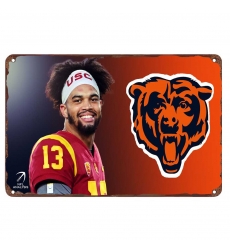 chicago bears Aluminum Sign 12x8 Inch Caleb Williams 003