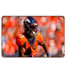 Denver Broncos Aluminum Sign 12x8 Inch Javonte Williams 001