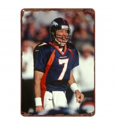 Denver Broncos Aluminum Sign 12x8 Inch John Elway 004