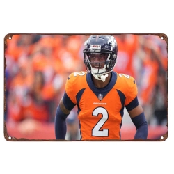 Denver Broncos Aluminum Sign 12x8 Inch Patrick Surtain II 003