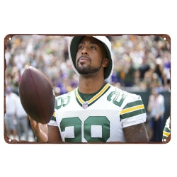 Green Bay Packers Aluminum Sign 12x8 Inch AJ Dillon 002