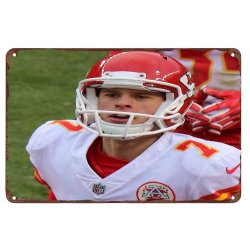 Kansas City Chiefs Aluminum Sign 12x8 Inch Harrison Butker 001