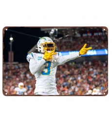 Los Angeles Chargers Aluminum Sign 12x8 Inch Derwin James 003