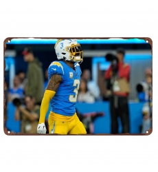 Los Angeles Chargers Aluminum Sign 12x8 Inch Derwin James 005