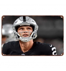 Los Angeles Raiders Aluminum Sign 12x8 Inch Daniel Carlson 001