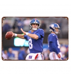 New York Giants Aluminum Sign 12x8 Inch Daniel Jones 001