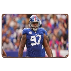 New York Giants Aluminum Sign 12x8 Inch Dexter Lawrence 002