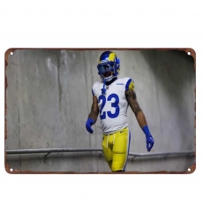 Los Angeles Rams Aluminum Sign 12x8 Inch Kyren Williams 004