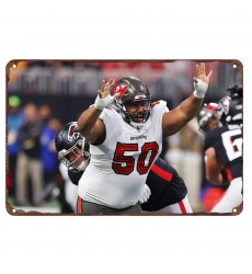 Tampa Bay Buccaneers Aluminum Sign 12x8 Inch Vita Vea 003