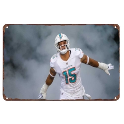 Miami Dolphins Aluminum Sign 12x8 Inch Jaelan Phillips 001