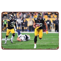 Pittsburgh Steelers Aluminum Sign 12x8 Inch Minkah Fitzpatrick 003