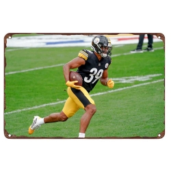 Pittsburgh Steelers Aluminum Sign 12x8 Inch Minkah Fitzpatrick 004