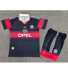 Youth Retro Soccer Jerseys Bayern Navy