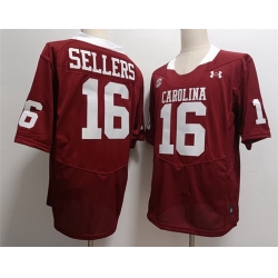 North Carolina State #16 LaNorris Sellers Red Stitched NCAA Football Jersey