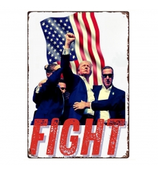 Donald Trump Fight For America Aluminum Sign 006