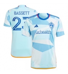 Men Colorado Rapids Colorado Rapidse Bassett 2024 25 Away Replica Light Blue