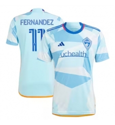 Men Colorado Rapids Omir Fernandez 2024 25 Away Replica Light Blue