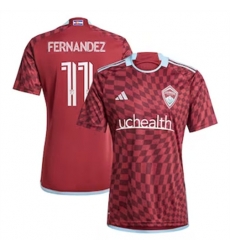 Men Colorado Rapids Omir Fernandez 2024 25 Home Replica Red