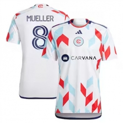 Men Chicago Fire Chris Mueller 2024 25 Away Replica White