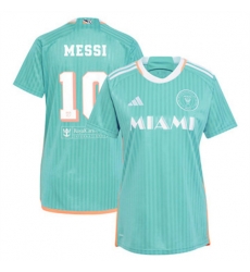 Women Inter Miami CF Lionel Messi 2024 25 Third Replica Aqua