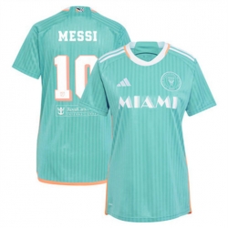 Women Inter Miami CF Lionel Messi 2024 25 Third Replica Aqua