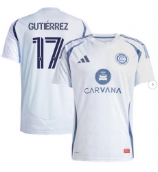 Men's Chicago Fire Brian Gutierrez adidas Light Blue 2025 The Municipal Kit Replica Player Jersey Men's Chicago Fire Brian Gutierrez adidas Light Blue 2025 The Municipal Kit Replica Player Jersey