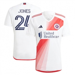 Men New England Revolution Dejuan Jones 2023 24 Away Replica White